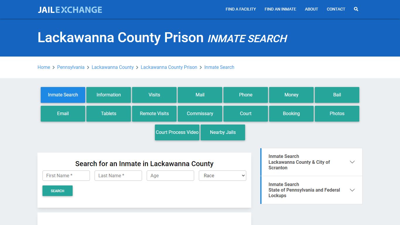 Lackawanna County Prison, PA Inmate Search: Roster & Mugshots